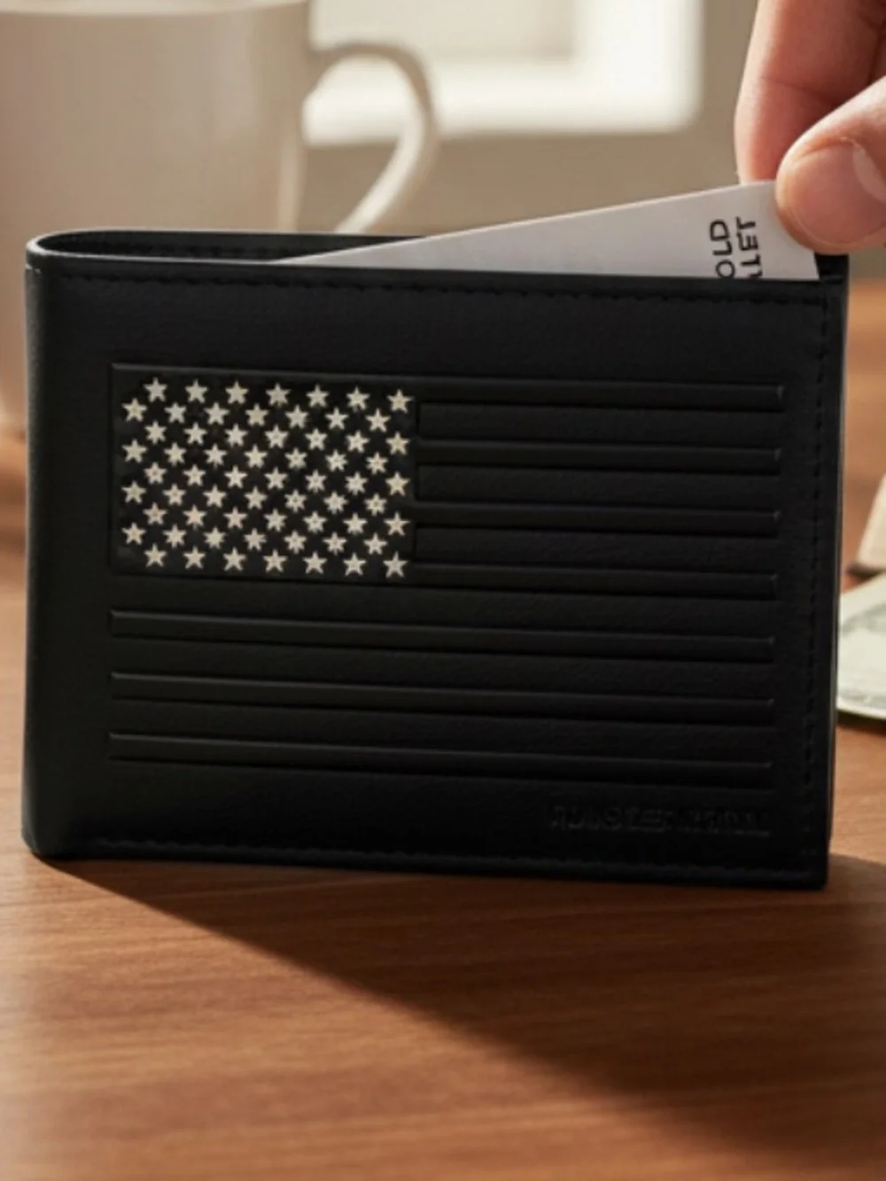 American Flag Runs Deep Tactical Wallet